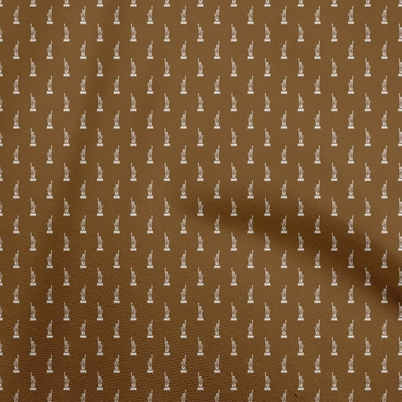 oneOone Cotton Poplin Twill Brown Fabric Craft Projects Decor Fabric Printed By The Yard 56 Inch Wide