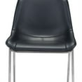 thumbnail image 4 of Magnus Counter Chair (Set of 2) Black & Silver, 4 of 7