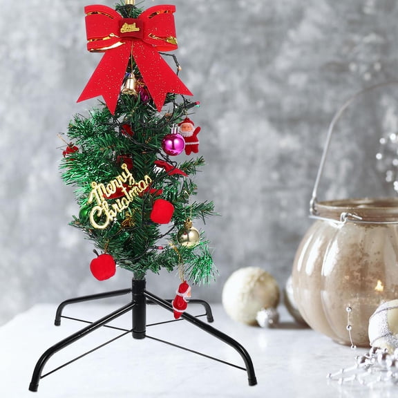 GETAJGHSD 1Pc Artificial Xmas Tree Stand Green Iron Holder with Strong Stability and Screw Lock