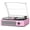 Pink, variant on Caymuller Vinyl Record Player with Speakers Vintage Turntable for Vinyls Records Belt-Driven Turn Table Support 3-Speed, Wireless Playback