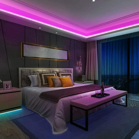 pic Bluetooth Led Lights For Room led lights for bedroom 50ft waterproof led strip lights with bluetooth app control 44 keys remote music sync color changing rgb led light strips