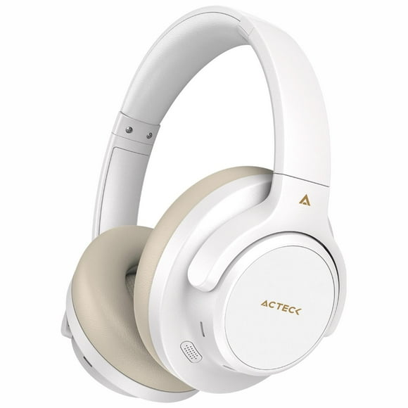 Audifonos Diadema Inalambrica ACTECK HYPE EPIC HP750 Microfono Integrado 3.5mm + BT Blanco AC-940863