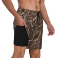 thumbnail image 2 of Balery Coffee pots Mens Swim Trunks Swim Shorts for Men Quick Dry Inseam Beach Shorts with Compression Liner Pocket-XX-Large, 2 of 9