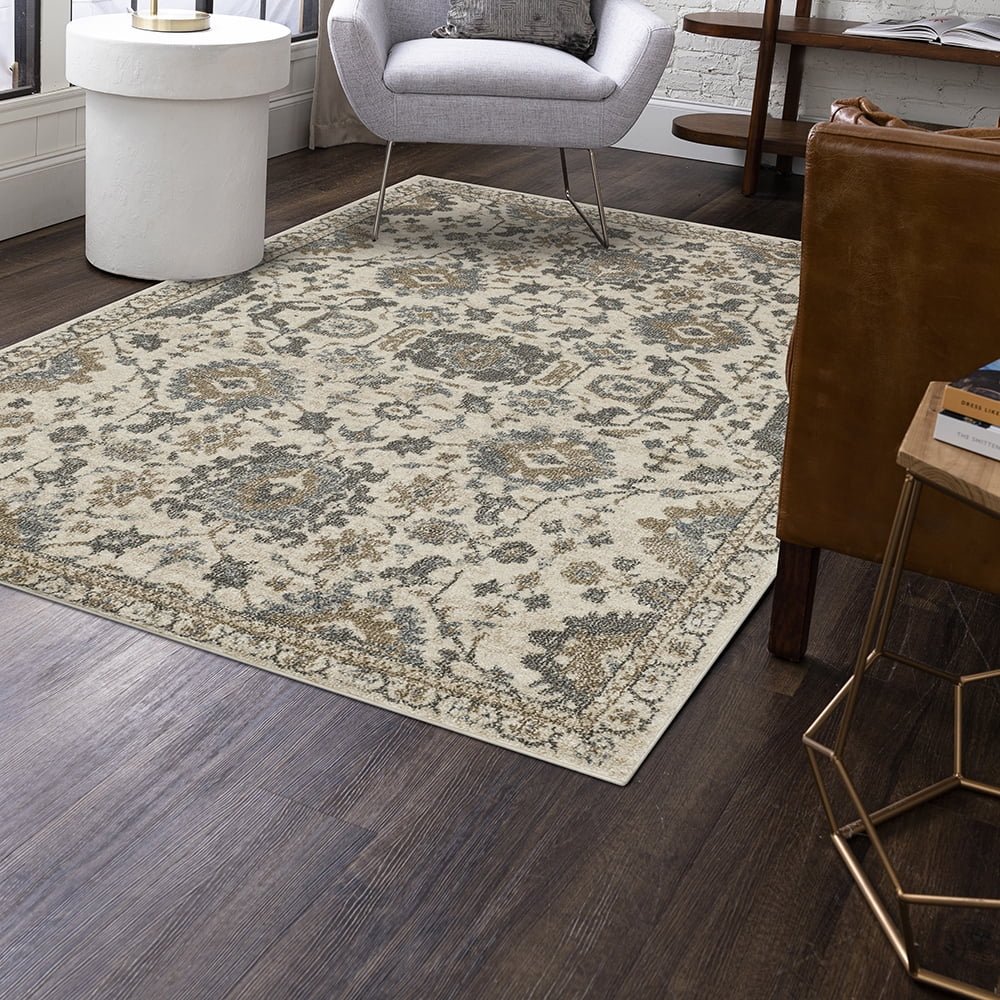 Mohawk Home Miles Indoor Ornamental Area Rug, Grey, 3'3" x 5'