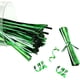 thumbnail image 3 of 800 piezas de bridas metálicas de 10 cm (verdes) para bolsas de café, bolsas de caramelos, repostería, pasteles, artículos de fiesta, bridas, decoraciones navideñas, 3 of 5