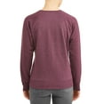 thumbnail image 3 of Time and Tru Women's Athleisure Women's Fleece Sweatshirt, 3 of 4