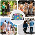 thumbnail image 7 of FORMRS Mini Crossbody Bag for Women Adjustable Rope Shoulder Casual Phone Purse, Colorful Geometric Pattern, 7 of 7