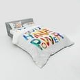 thumbnail image 3 of Ambesonne Saying Bedding Set 3 Pcs, Modern Letters Artwork Print, Twin XL, Multicolor, 3 of 3