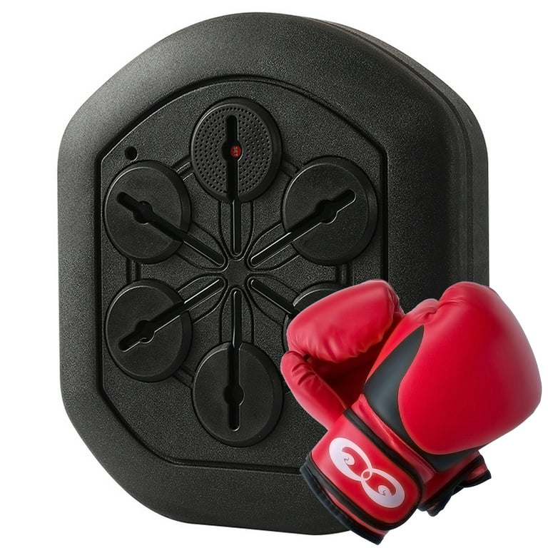 Music Boxing Machine with Boxing Gloves, Wall Mounted Smart Bluetooth Music  Boxing Trainer, Boxing Target Training Exercise Equipment for Home