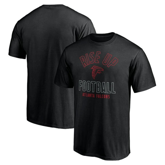 Men's  Black Atlanta Falcons Nickname Arc T-Shirt