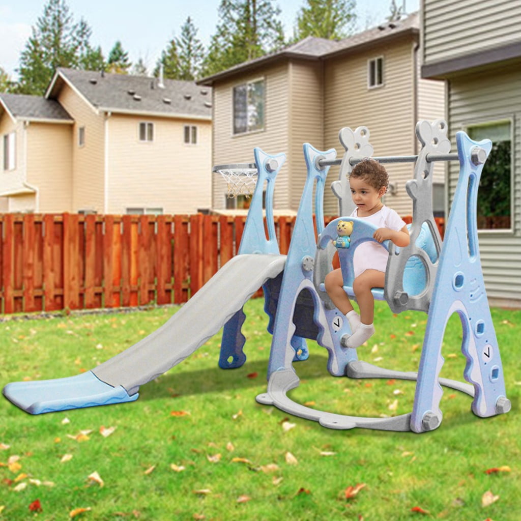 climber and swing set