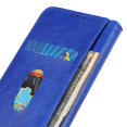 thumbnail image 4 of KAIYANG Funda protectora de cuero con patrón de lichi magnético para teléfono móvil Nokia C21 Plus, estilo verde B, Nokia C21 Plus 4G, azul, 4 of 5