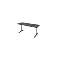 thumbnail image 6 of Regency Kobe 66 x 24 in. T-Base Training Seminar Table- Grey, 2 Knight Mesh Chairs, 6 of 6