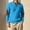 Sky Blue, variant on EchfiProm Men Sweatshirt Army Green Waffle Long Sleeve V-Neck No Hood Loose Pullover Sweatshirt with Pockets