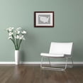 thumbnail image 3 of Trademark Fine Art "GREY-USA States Text Map" Matted Framed by Michael Tompsett, 3 of 3
