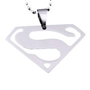 Superman Stainless Steel Pendant Bead Style Necklaces Jewelry-22-SM