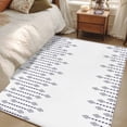 thumbnail image 4 of Rhombus Lines Area Rugs 4x6 ft Geometric Boho White Background Washable Rug Non Slip Indoor Carpet Absorbent Floor Mat for Living Room Bedroom Dining Room, 4 of 9
