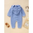 thumbnail image 2 of Baby Boy 3D Ear Design Button Front Cable Knit Jumpsuit, 2 of 4