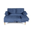 thumbnail image 4 of Sala Modular Reversible De Velvet Azul Modelo Sergey, 4 of 11