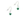 thumbnail image 2 of Acrylic 5/16" Green Heart Heart French Earrings, 2 of 4