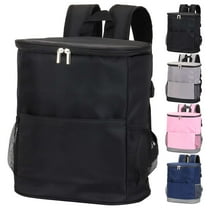 Deago Insulated Cooler Backpack Outdoor - Leak Proof Backpack Cooler 20 Cans, Waterproof Lightweight Cooler Bag for Travel Camping Beach Lunch (Black)