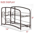 thumbnail image 6 of 2 Pack Can Organizer Stackable Freestanding Pantry Organizer for Kitchen Cabinet, Bronze, 6 of 7