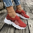 thumbnail image 4 of Chaussures de Marche Épaisses Léopard pour Femmes, Confortables, en Maille, Mousse à Mémoire, Entraînement, Tennis, Course, Espadrilles, 4 of 7