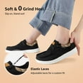 thumbnail image 5 of STQ Slip on Sneakers with Arch Support Women's Casual Boat Summer Orthopedic Shoes for Travel and Business Black US 8, 5 of 8