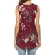 thumbnail image 4 of Blusa sin mangas plisada con estampado para mujer, camiseta informal con vuelo, camiseta sin mangas tipo túnica$Camiseta sin mangas plisada con cuello redondo y estampado para mujer de, 4 of 8