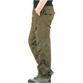 thumbnail image 2 of Sakmal Mens Pants Full Yellow Carpenter Outdoor Workout Solid Mens Trousers, 2 of 3