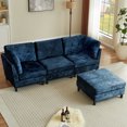 thumbnail image 6 of Pingliang Home 99" Sectional Sofa Couch with Oversized Ottoman and Armrest Cushion,Modern Chenille 3-seater L Shaped Couch,22" Deep Seat Sofa for Living Room Office Studio Apartment, 6 of 9