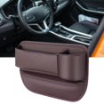 thumbnail image 4 of Organizador de asientos para coche, bolsillos de almacenamiento para teléfonos Lado del pasajero marrón, 4 of 8