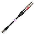 thumbnail image 1 of Cable para Audio SC137 6.3x2 Mono a 1 Cannon Macho XSS Bajo nivel de ruido, Negro, 1 of 3