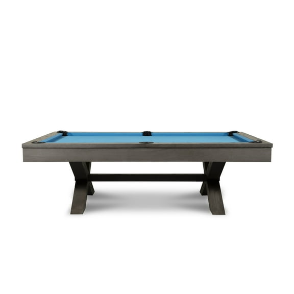 Empire USA - Manhattan Slate Pool Table W/Premium Billiard Accessories (8FT, Charcoal)