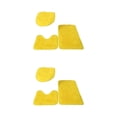 thumbnail image 4 of Transemion 1/2/3/5 3pieces Anti-slid Particles Rug Set Secure And for Slip-free Bathroom Mats For Yellow 2PCS, 4 of 6