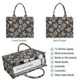 thumbnail image 2 of Pioneer Flower Floral Print Pattern Large Capacity Fashion Luxury Tote Handbag, Laptop Compatible Daily Work Bag, 15.7"x13"x5.1", 2 of 5