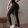 thumbnail image 3 of QATAINLAV High Waisted Leggings for Women Solid Color Tummy Control Gym Workout Tights Casual Zip Up Butt Lifting Yoga Leggging Pant Black M Vacation Sales, 3 of 6