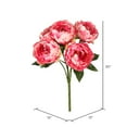 thumbnail image 3 of Vickerman 20" Artificial Pink Peony Bunch., 3 of 9