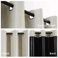 thumbnail image 4 of Cortinas opacas FEBSIXTH, 100% poliéster, color beige, 213 x 137 cm, 4 of 7