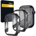 thumbnail image 2 of Ailun Funda protectora de pantalla para Apple Watch Series 9, 8 y 7 [45 mm], carcasa rígida ultrafina de PC con protector de pantalla de vidrio templado incorporado para iWatch, cubierta a prueba de g, 2 of 4