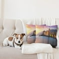thumbnail image 4 of Ambesonne Nature Throw Pillow Cover 2 Pack, Old Mediterranean Town, 16", Peach Yellow, 4 of 7