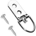 thumbnail image 1 of GDRHVFD | Paquete de 48 ganchos resistentes con doble orificio en D con tornillos para colgar relojes, pinturas y obras de arte, 1 of 5