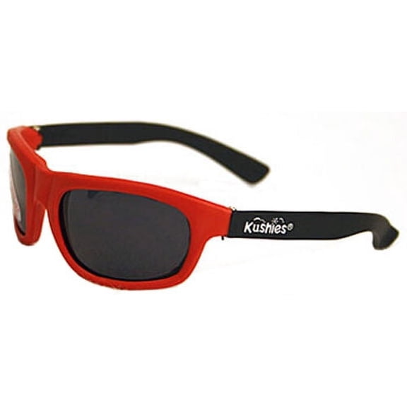 Kushies Sunglasses 100% UV Lens Block (Newborn, Red)