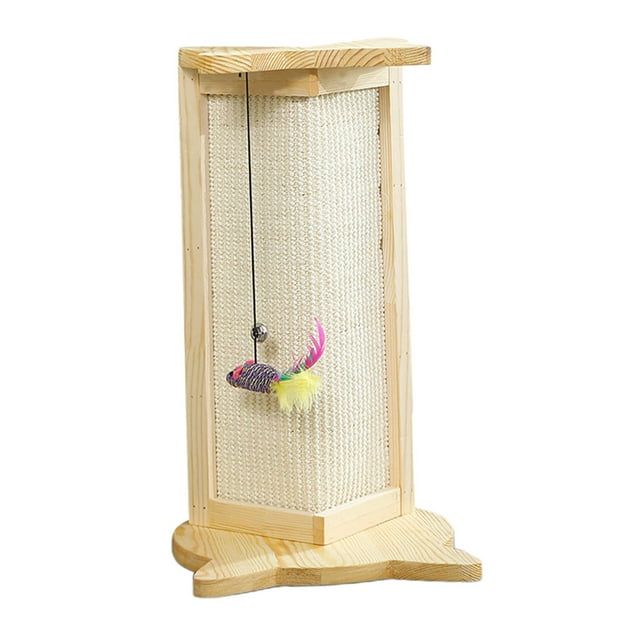 DOLITY Cat Scratch Board Hamster Wall Coner Scratcher Natural Sisal Scratching Pad S