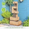 thumbnail image 5 of Garden Springs Zen Zone 47.44“ Polyresin Water Fountain with LED Lights & Pump, 5 of 7