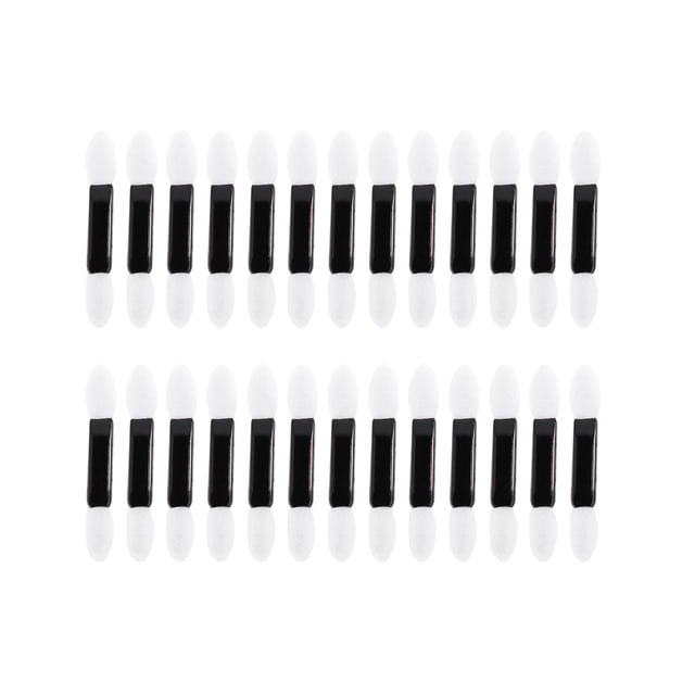 100pcs Disposable Double-ended Sponge Eyeshadow Brush Tipped Eye shadow Applicators Cosmetic Brushes