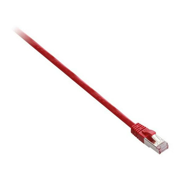 V7-World V7CAT5STP-10M-RED-1N 10 m CAT5E Ethernet Câble de Raccordement Blindé&44; Rouge