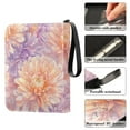 thumbnail image 4 of Game Card Storage Bag Collectible Trading Card Albums The 4-Pocket Card Binder With 50-Page Sleeve Can Hold 400 Game Cards Chrysanthemums Cream, 4 of 6