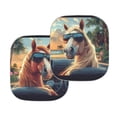 thumbnail image 5 of Uorisanigo Funny Animal Driving Style Car Sun Shade Windshield Pack of 2 Foldable Front Window Sun Visor Car Protector Easy to Store Sunlight Blocker Reflective Sun Visor Auto Accessories, 5 of 7