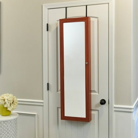 FirsTime & Co. Over-the-Door/Wall-Hang Mirrored Jewelry Armoire